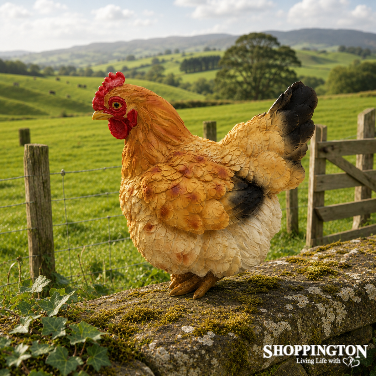 Sitting Brown Hen