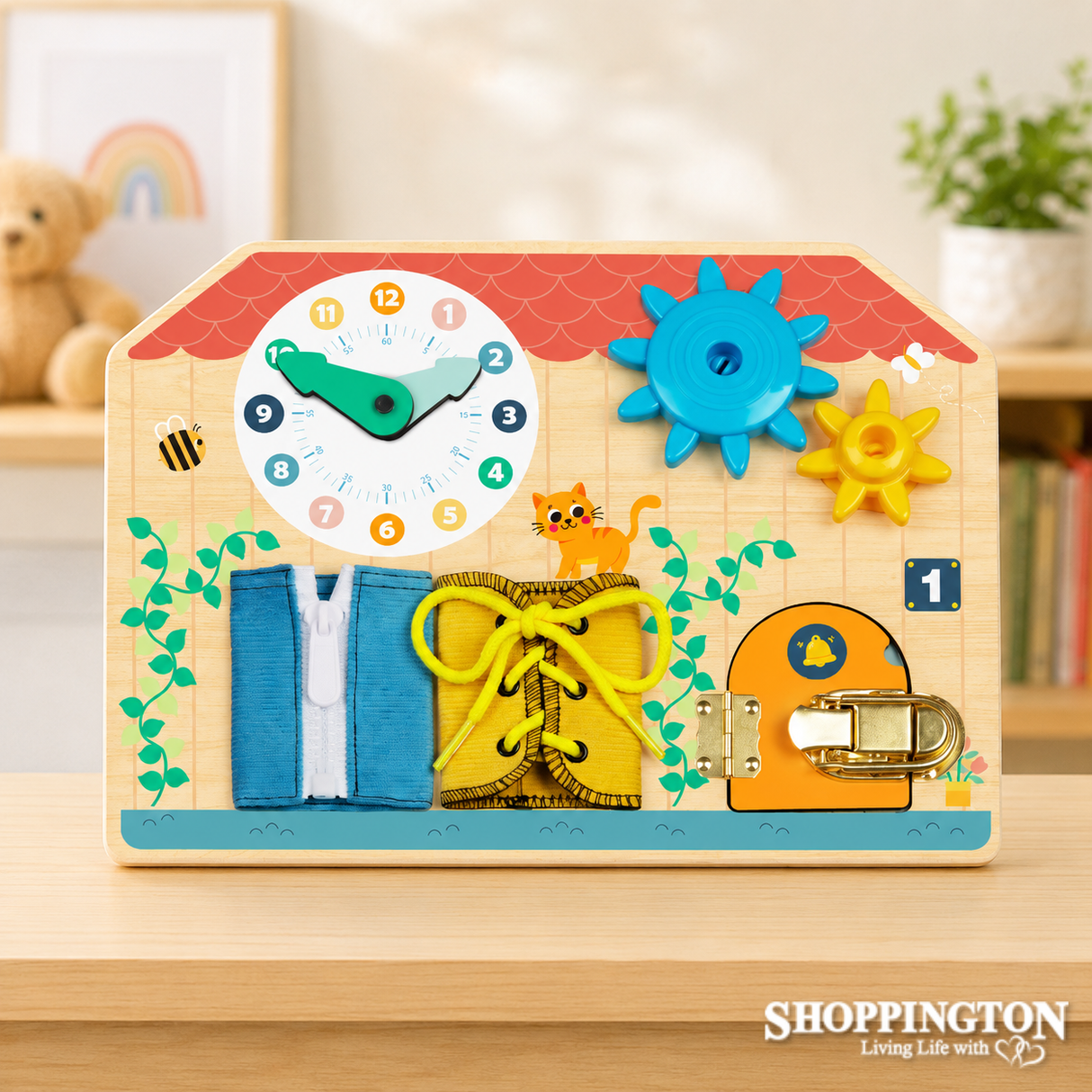 Busy Board Wooden Problem Solving Puzzle