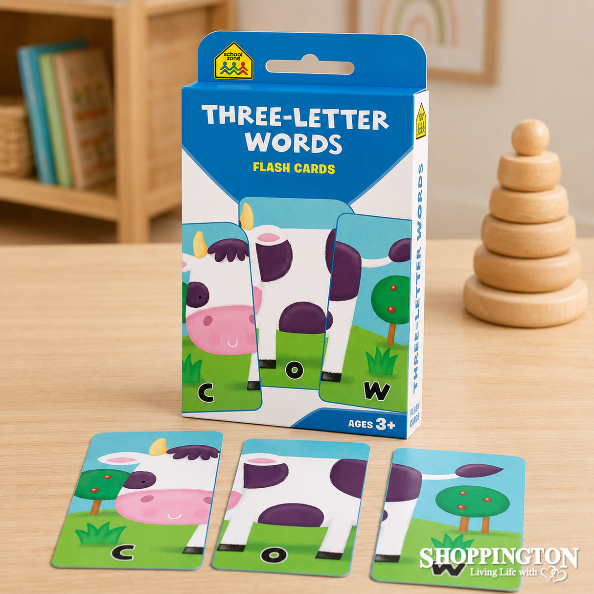 School Zone Flash Cards - Three Letter Words (ND)
