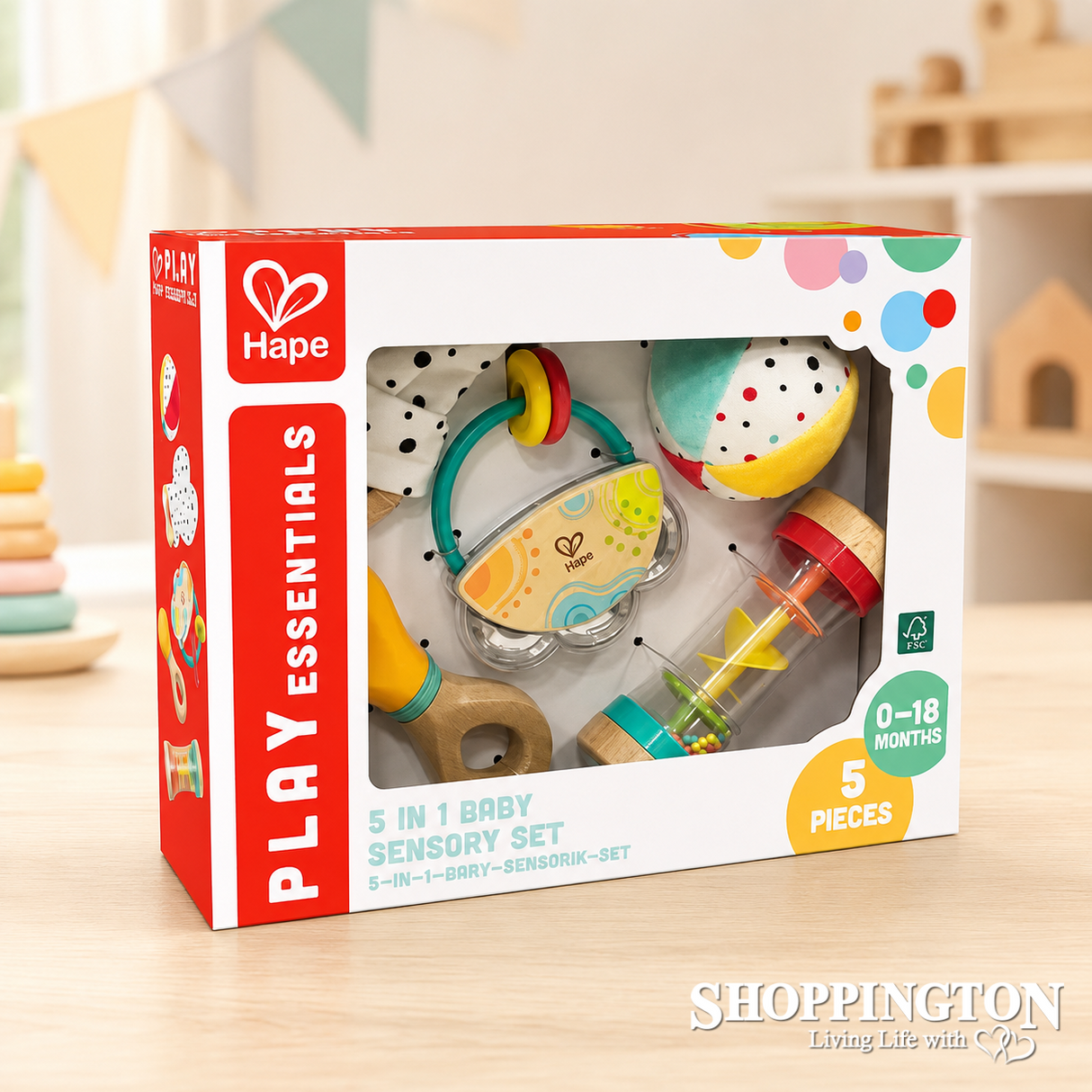 Hape 5 in 1 Sensory Set