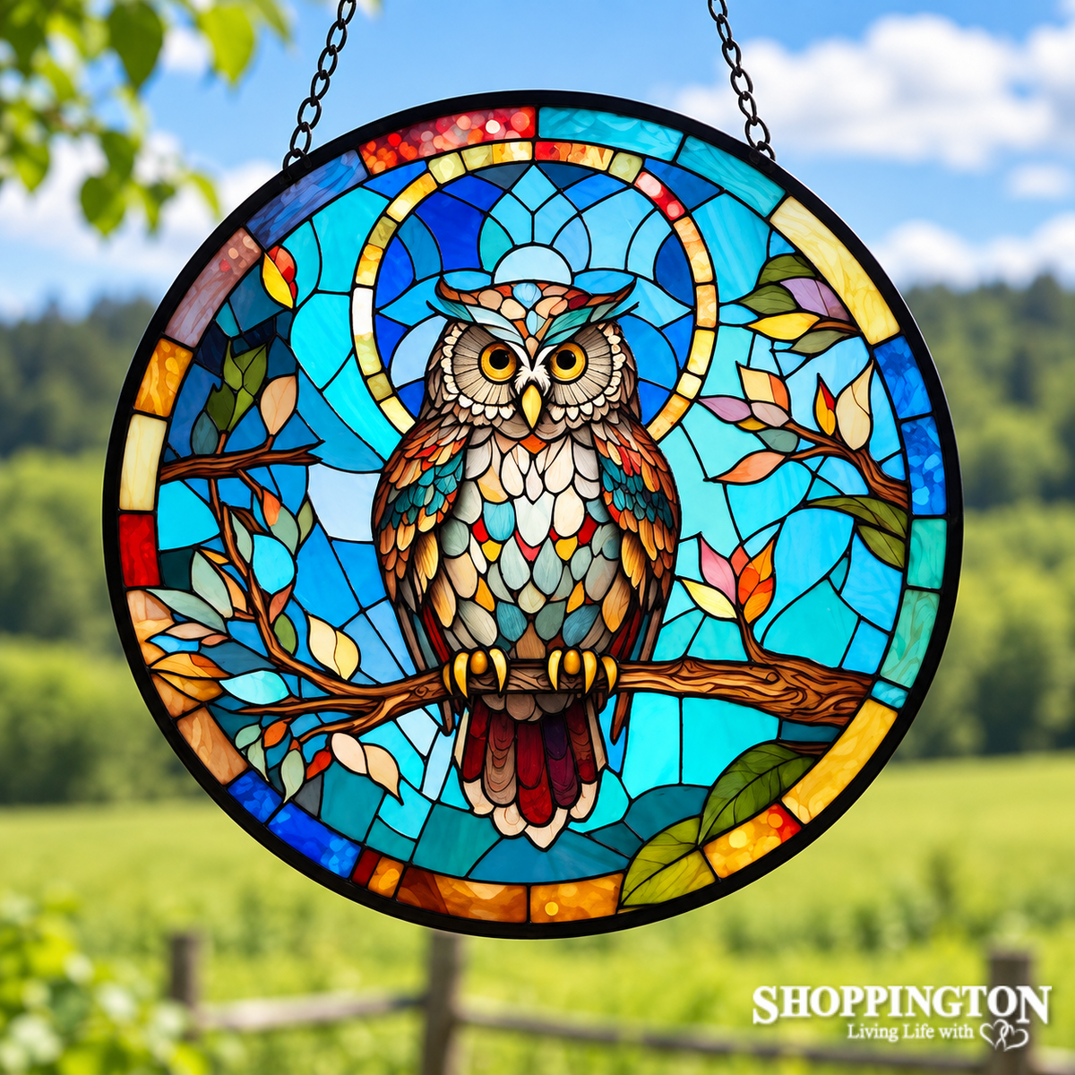 Stained Glass Hanger - Owl