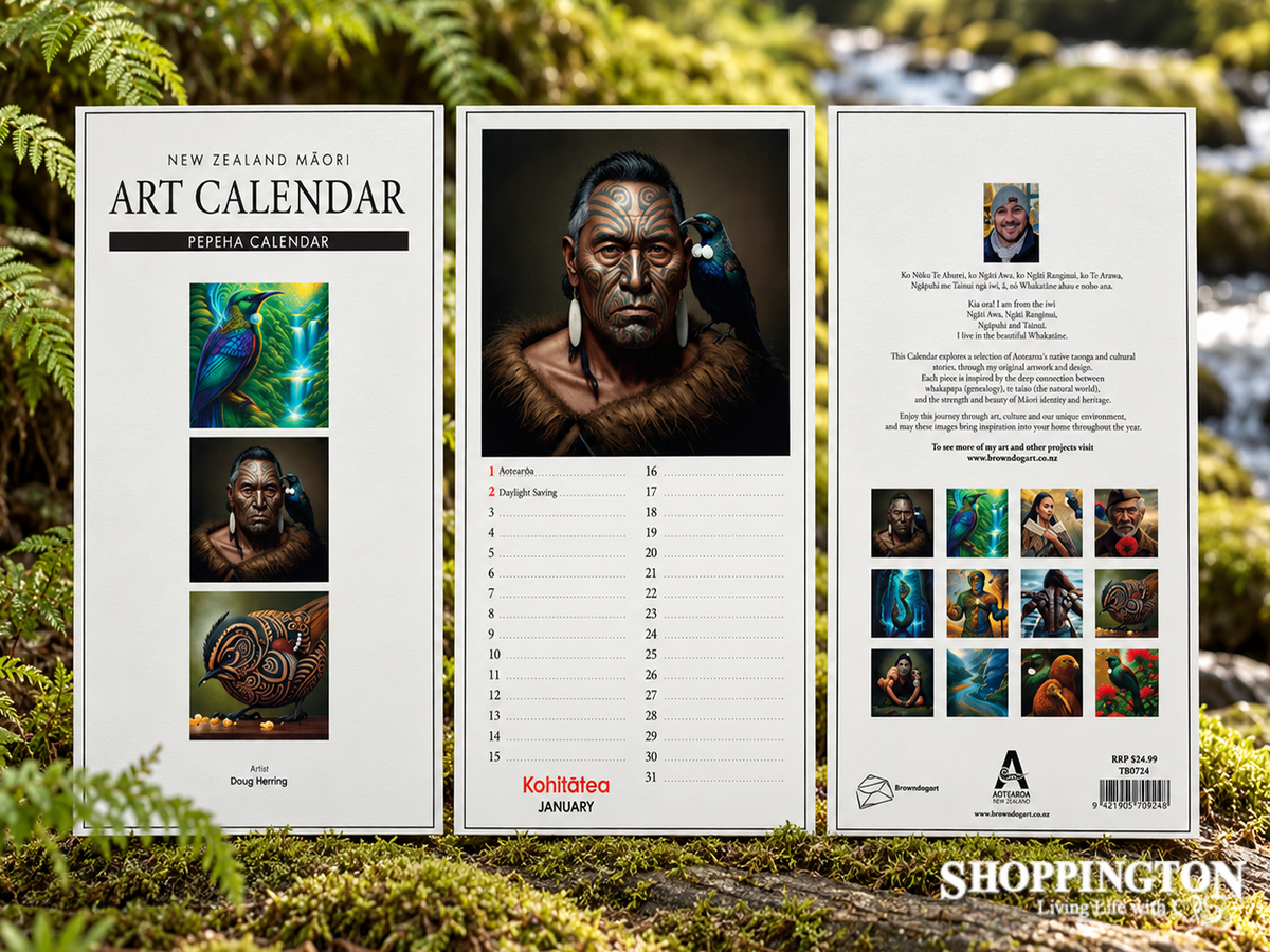 Maori Art Perpetual Calendar 2027 - Doug Healey