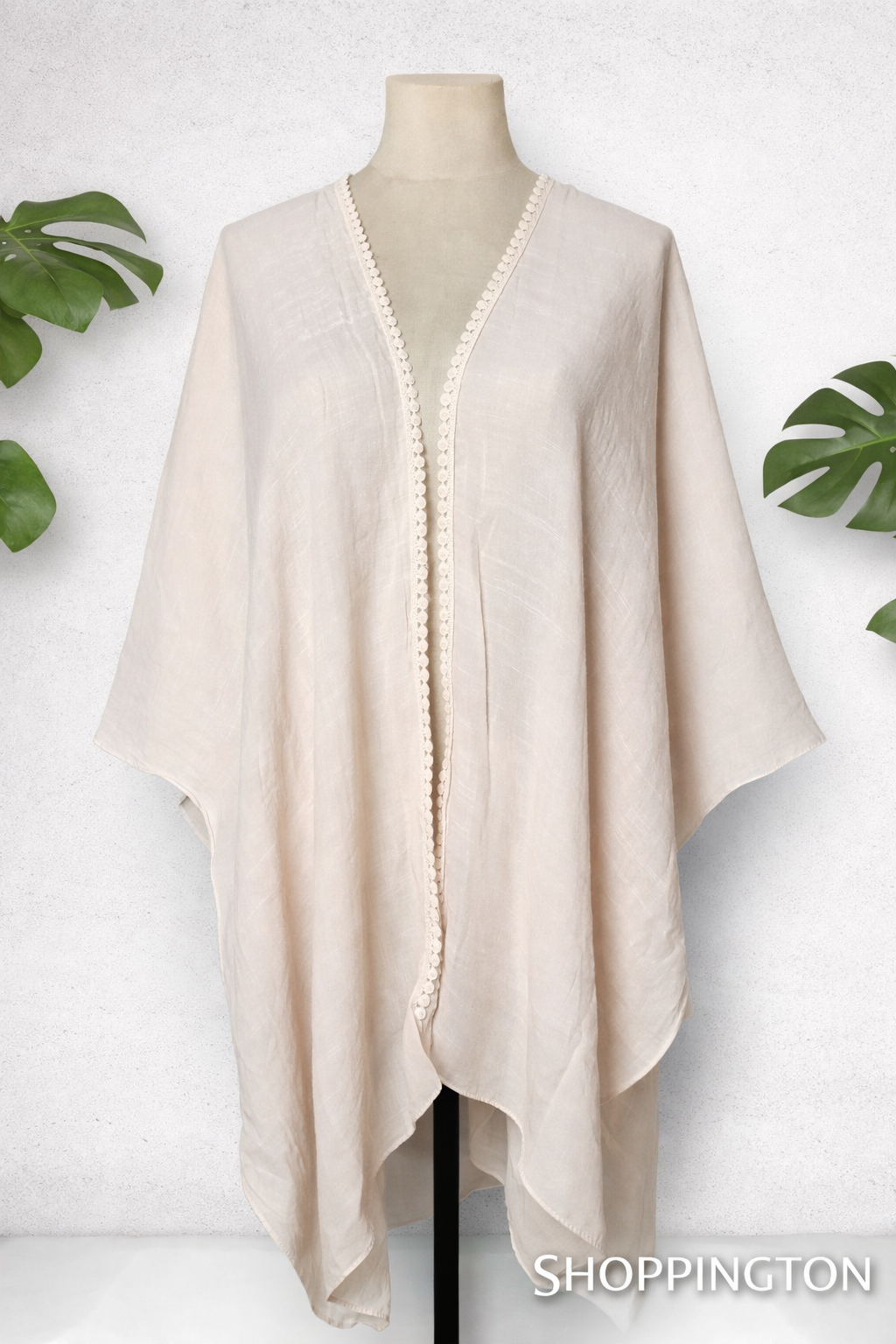 Cape Summer Weight Lace Back - Pink