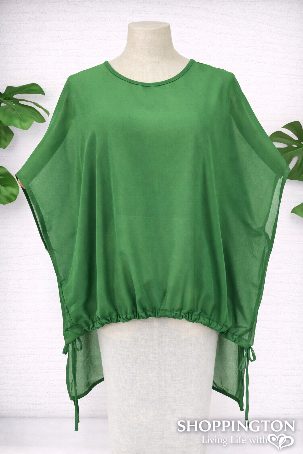 Emerald Green Casual Summer Top