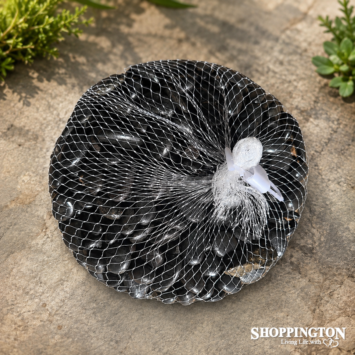 Landscape - Bag of Decorative Stones 500g - Small Black