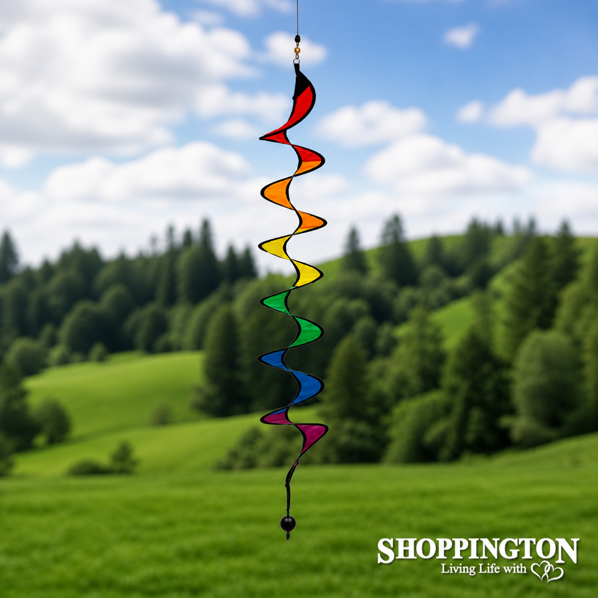 Wind Spinner - Curly 24" Rainbow