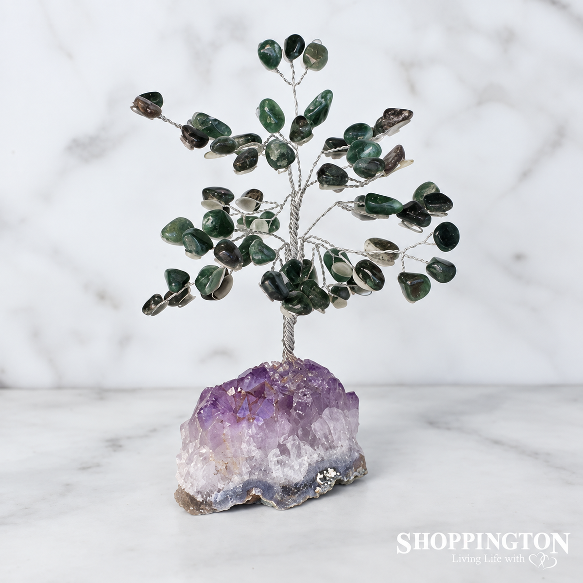 Crystal Gemstone Tree - Moss Agate