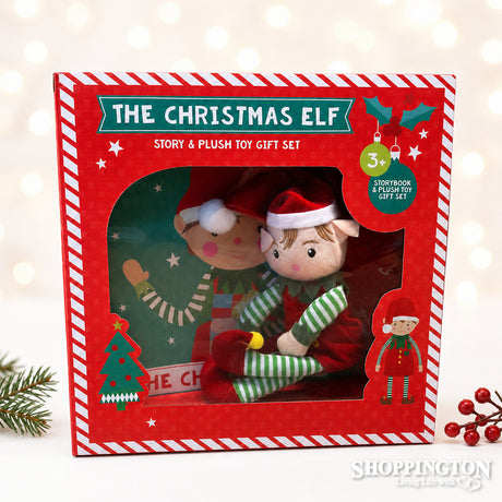 Christmas Elf Gift Set - Book and Soft Toy