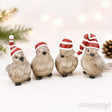 Christmas Robins in Hats