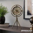 Clock - Bronze Mantle Gear Clock