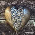 Collectable Heart - Antique Pewter Rose