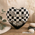 Collectable Heart - Black & White Checkered