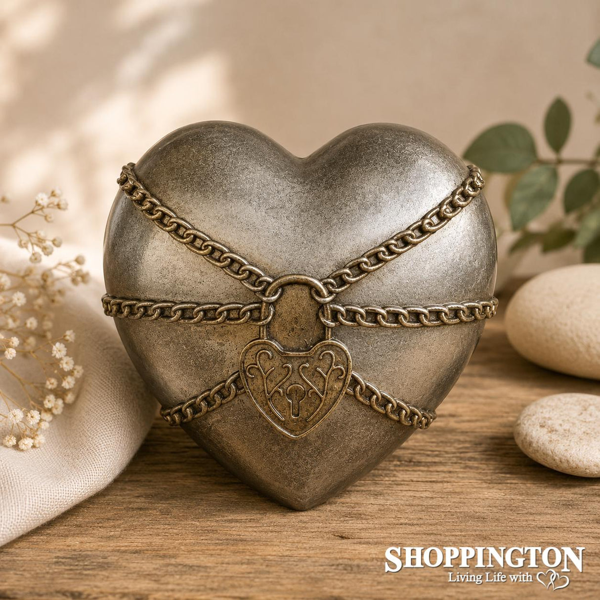 Collectable Heart - Gold Chain Padlock