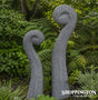 Concrete Koru Garden Sculpture