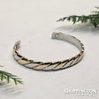 Copper Bracelet - Silver Twist