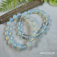Crystal Gemstone Bead Bracelet - Opalite