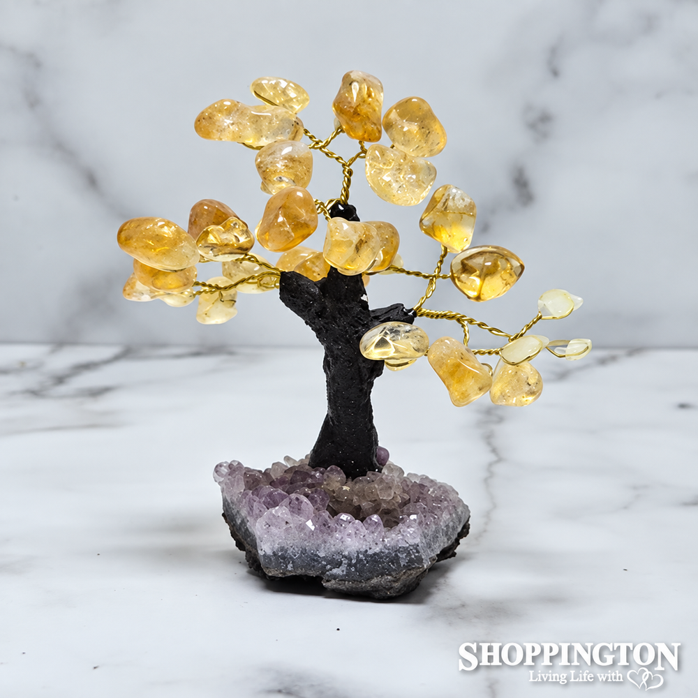 Crystal Gemstone Tree - Citrine 12cm