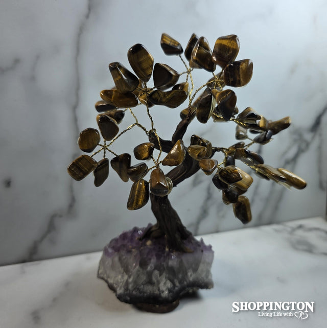 Crystal Gemstone Tree - Tigers Eye