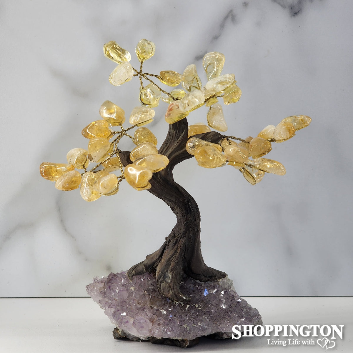 Crystal Gemstone Tree (small) #2 - Citrine