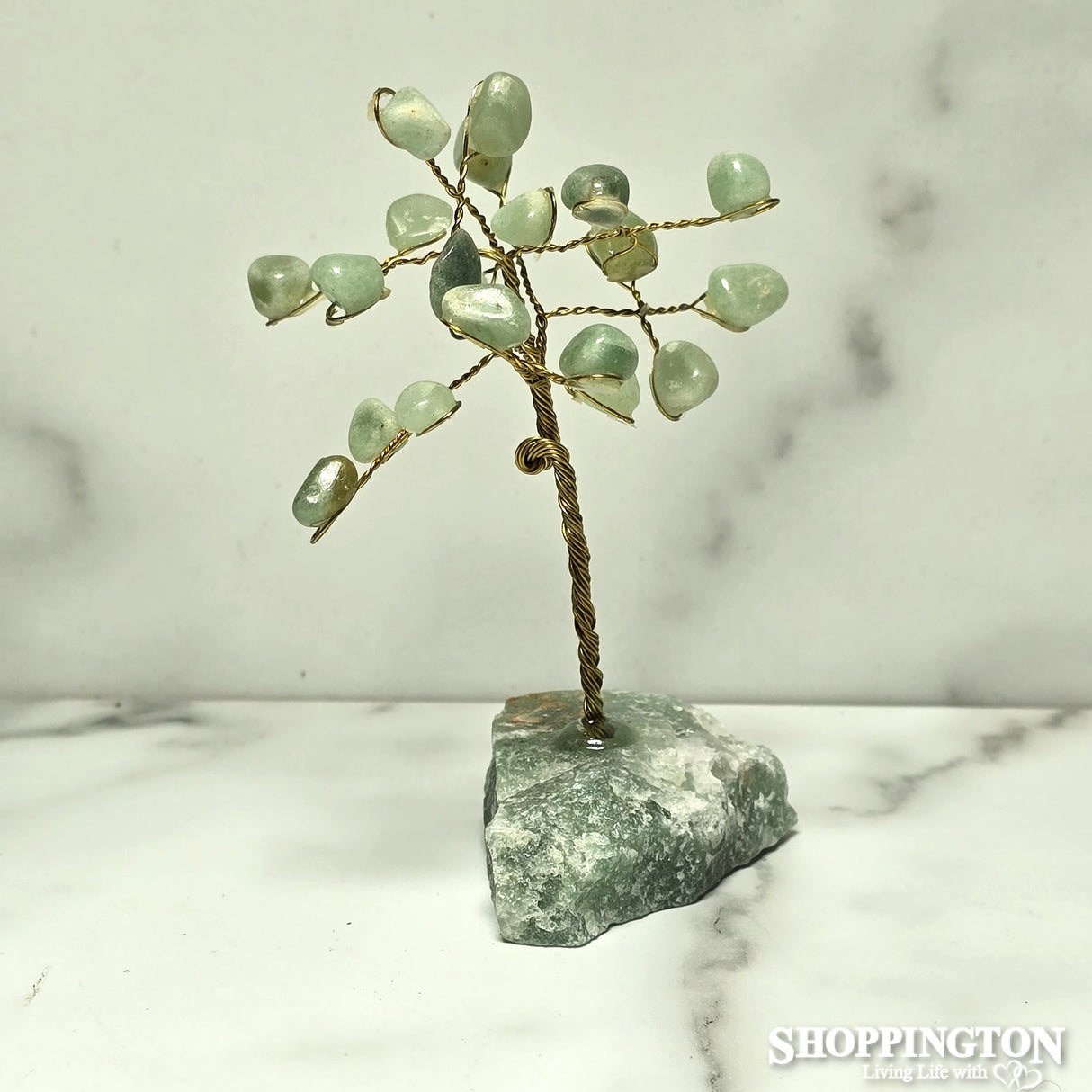 Crystal Gemstone Wire Tree 10cm - Aventurine