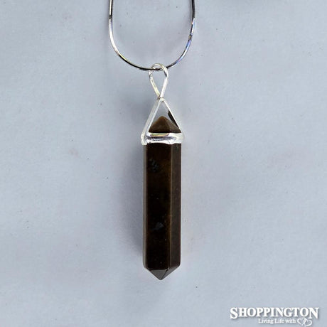 Crystal Pendant - Tigers Eye Double Point