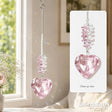 Crystal Spinner - Pink Coloured Heart Crystal