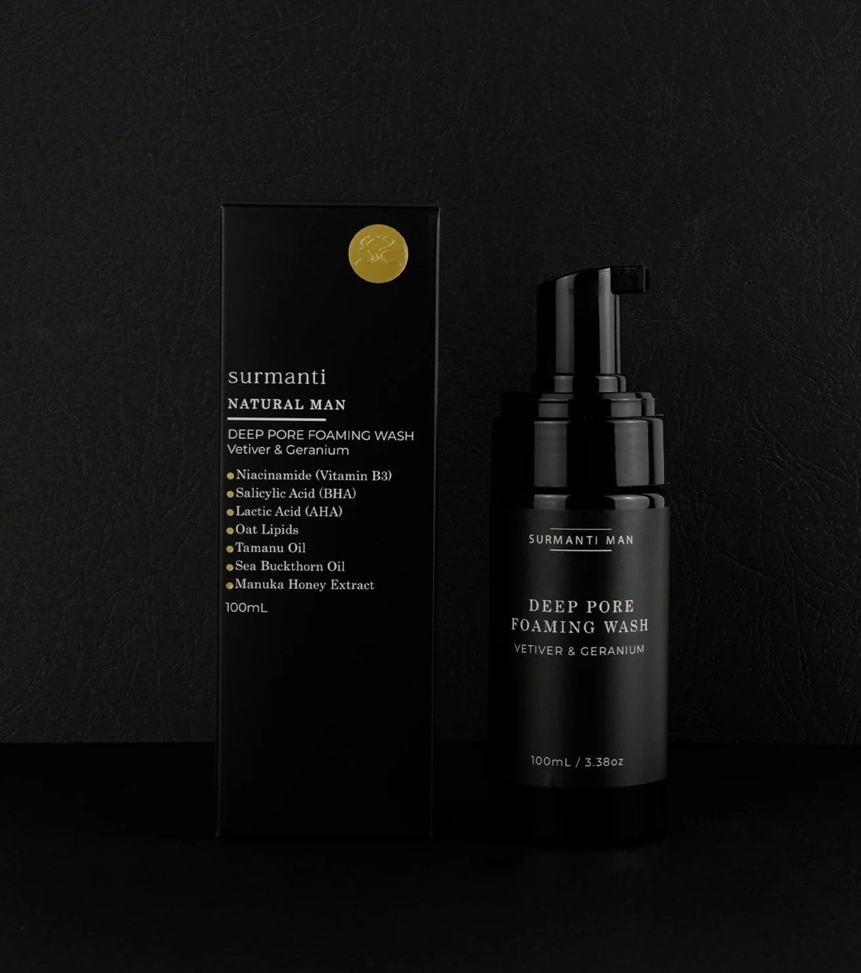 Surmanti - Natural Man Deep Pore Foaming Wash