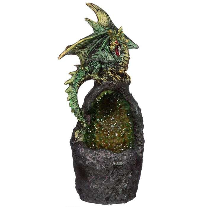Dark Legends Crystal Cavern LED Dragon - Green