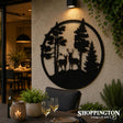 Deer ACM Outdoor Wall Art 120cm x 120cm