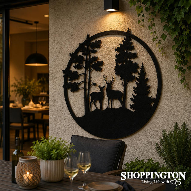 Deer ACM Outdoor Wall Art 120cm x 120cm