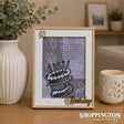 Designer Natural Wood Photo Frame 90 Birthday