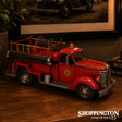 Die Cast Metal Replica Vintage Fire Truck Top Reel
