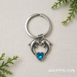 Dolphin Keyring - Aquamarine