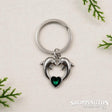 Dolphin Keyring - Emerald