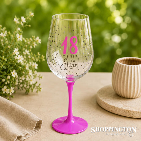 Dotty Star Wine Glass - 18th