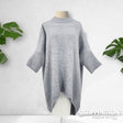Drop-Back Sleeved Jumper - Grey