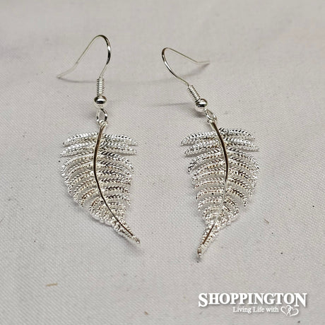 Earrings - Dainty Silver Ferns