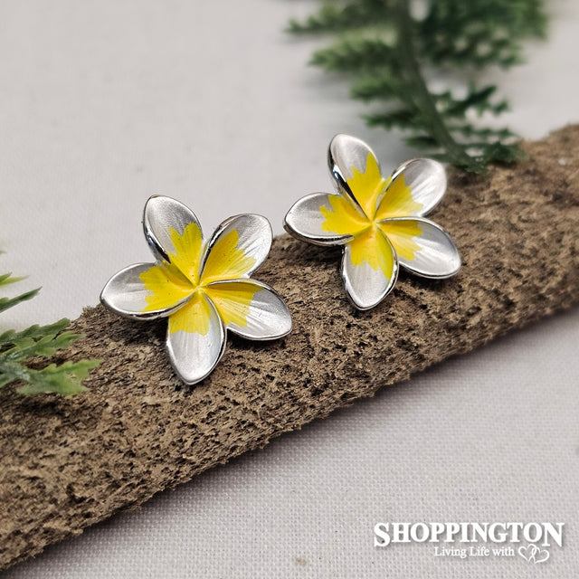 Earrings - Frangipani Studs