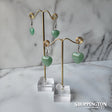Earrings - Heart Shaped Aventurine