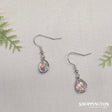 Earrings - Iridescent Water Drop Clear