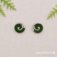 Earrings - Jade Resin Koru Studs