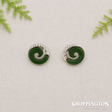 Earrings - Jade Resin Koru Studs