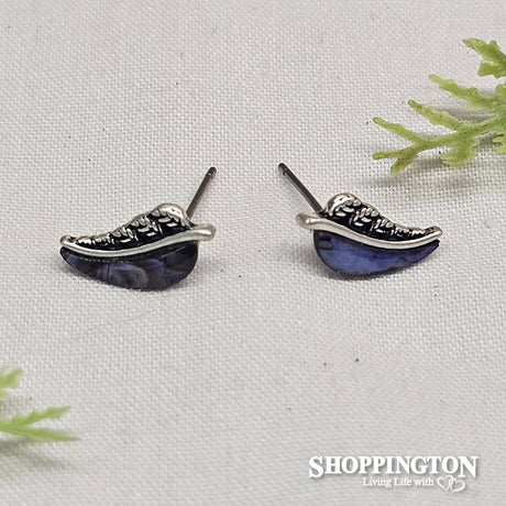 Earrings - Paua Ferns