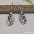 Earrings - Paua Flower Drop