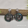 Earrings - Paua Spirals