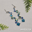 Earrings - Paua Squares