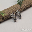 Earrings - Rhinestone Heart (clip-on)