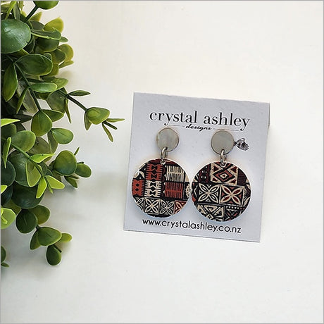 Earrings - Vintage Pacific Round