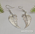 Earrings - White Ferns