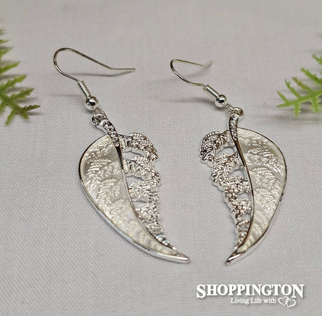 Earrings - White Ferns